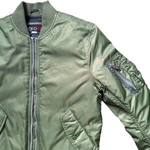 ECKO RED WOMEN'S OLIVE BOMBER JACKET, XS